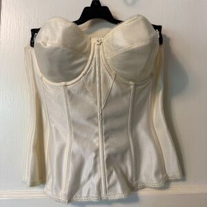 Dominique strapless ivory bustier